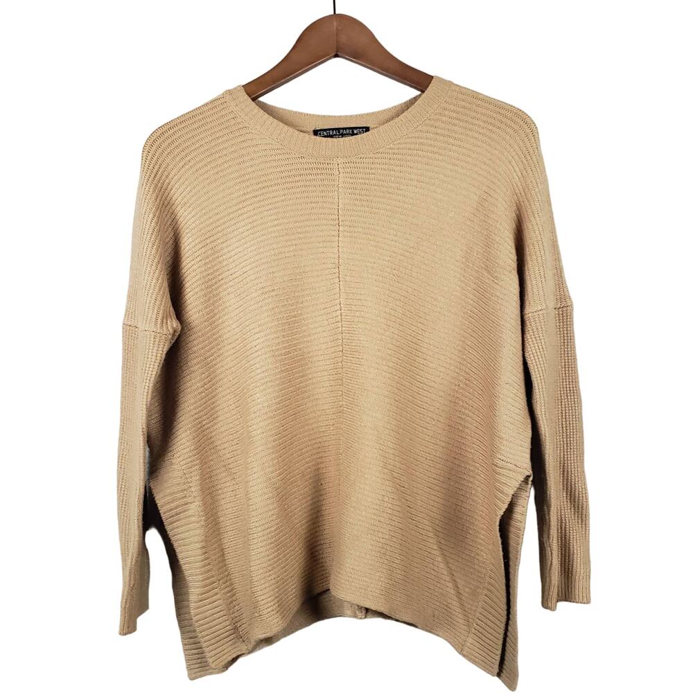 Central Park West Ribbed Oversized Sweater Revolve Wheat - XS